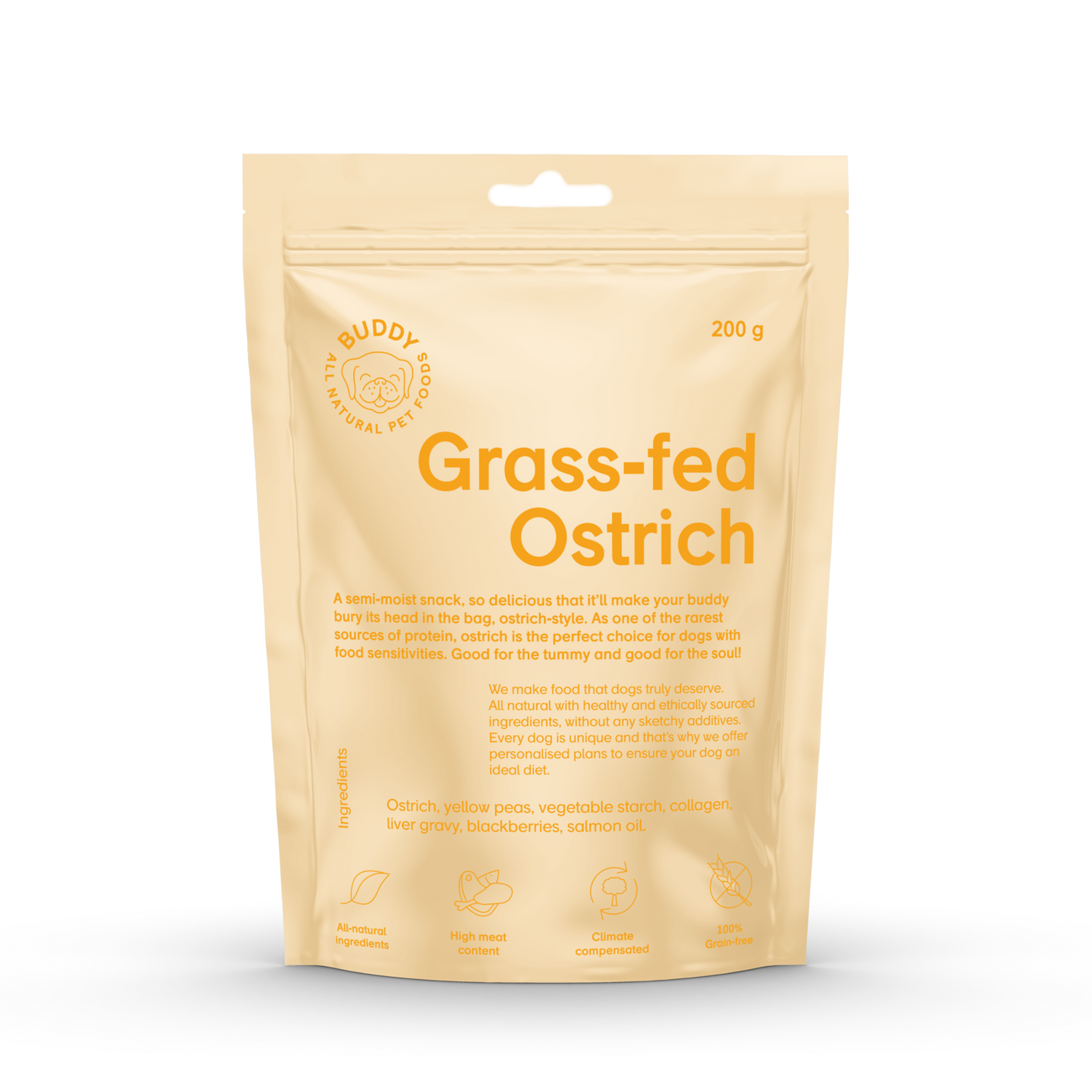 Grass-fed Ostrich 200 g