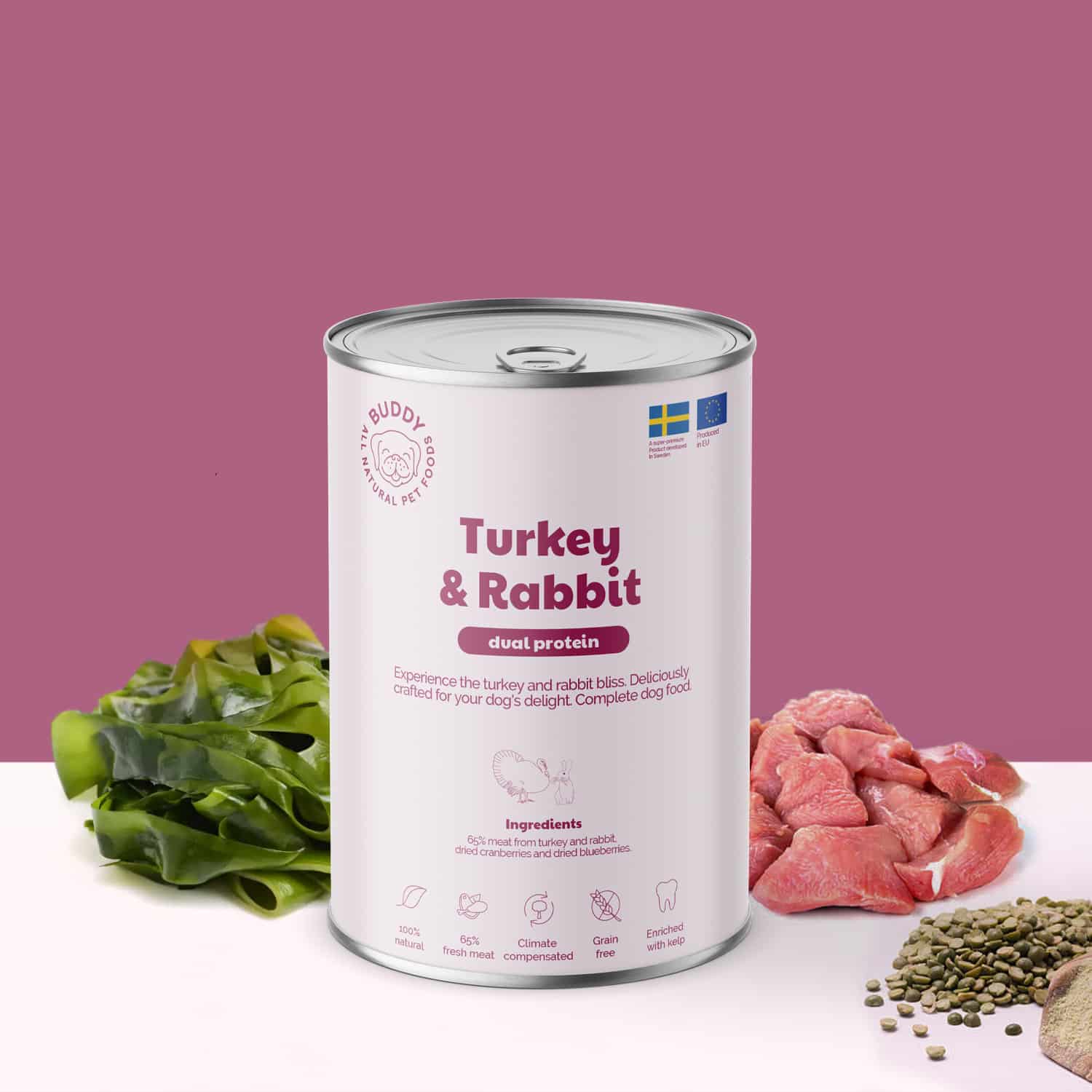 Turkey & Rabbit våtfoder med kalkon och kanin